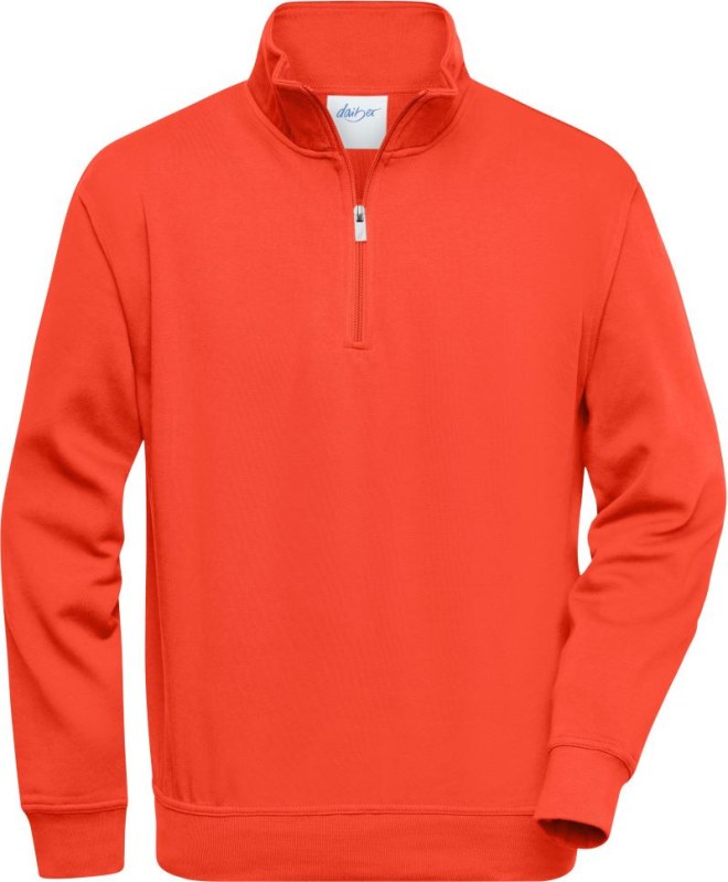 Daiber JN 831 Pracovní mikina s 1/4 zipem 02.0831 spicy orange
