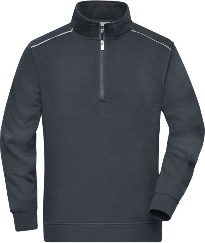 Daiber JN 895 Pracovní mikina s&nbsp;1/4 zipem - Solid 02.0895 carbon - Dámské oblečení mikiny