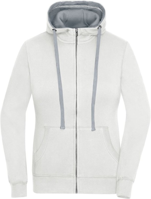 Daiber JN 962 Dámská mikina s kapucí "Lifestyle" 02.0962 off white/grey heather