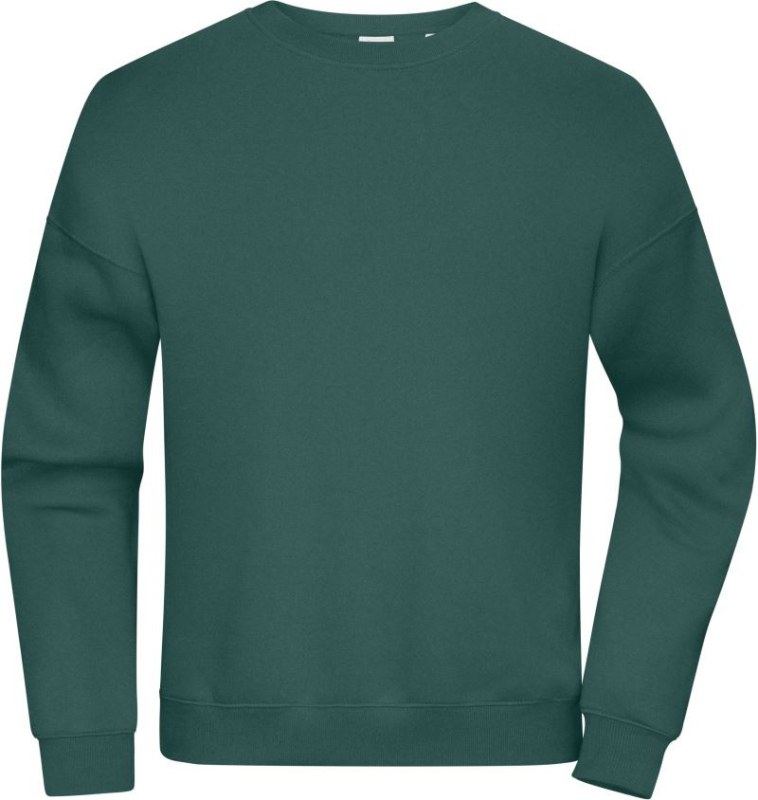 Daiber 8042 Těžká oversize unisex mikina 02.8042 smoky green
