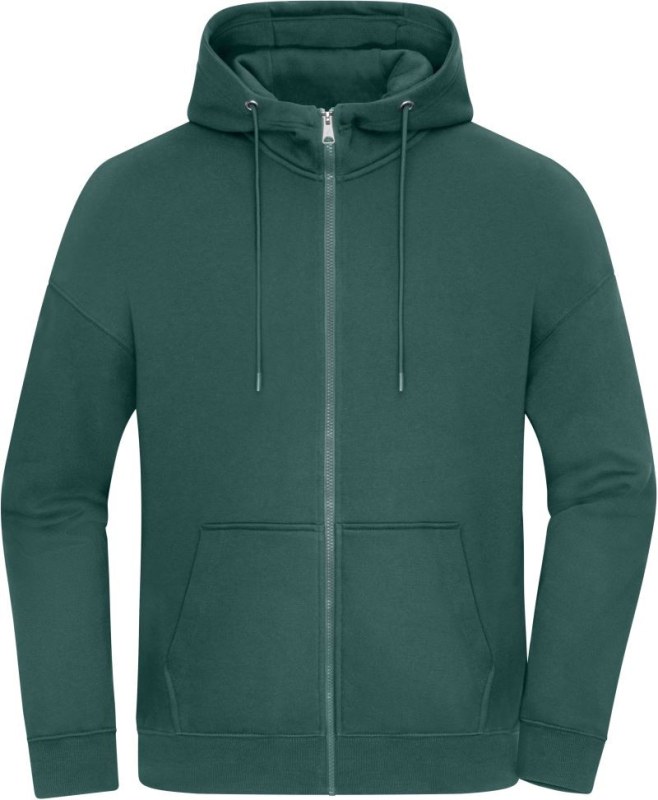 Daiber 8043 Těžká unisex oversize mikina s kapucí 02.8043 smoky green