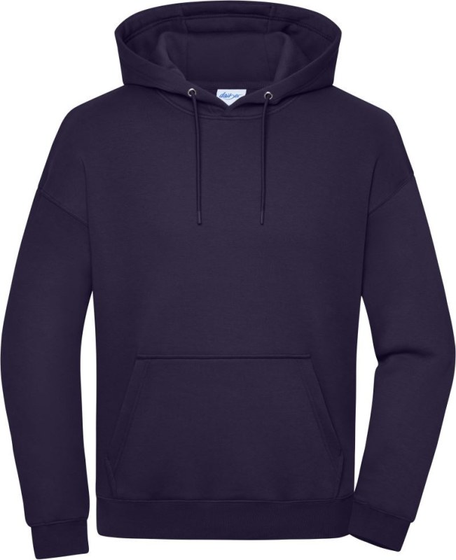 Daiber 8052 Těžká unisex mikina s kapucí 02.8052 deep purple