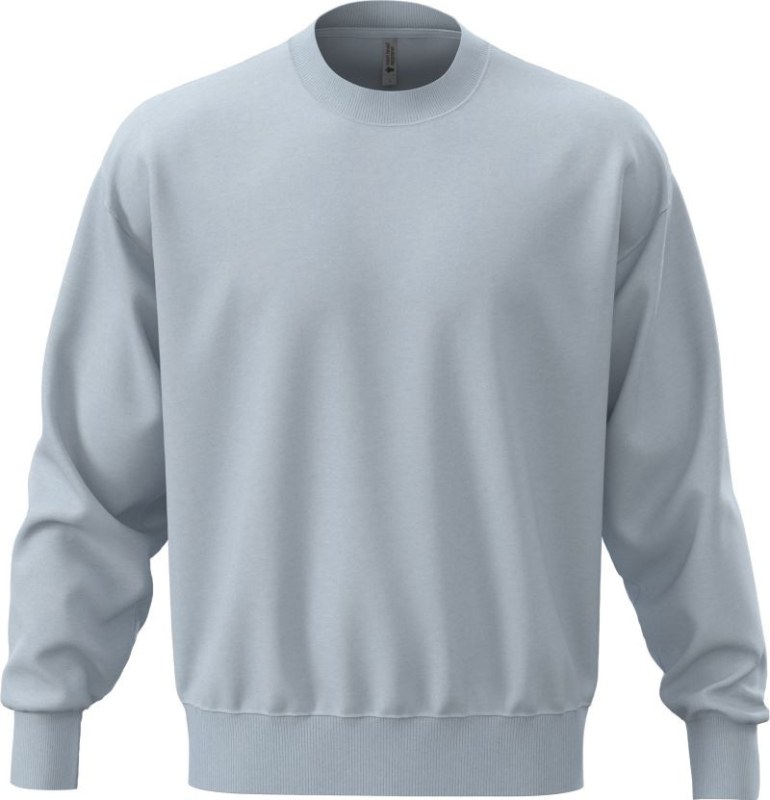 Next Level Apparel N 9007 Těžká oversize unisex mikina 08.9007 stonewash denim - Dámské oblečení mikiny