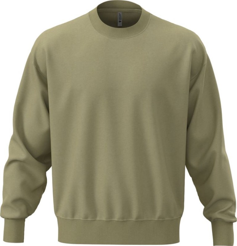 Next Level Apparel N 9007 Těžká oversize unisex mikina 08.9007 light olive - Dámské oblečení mikiny