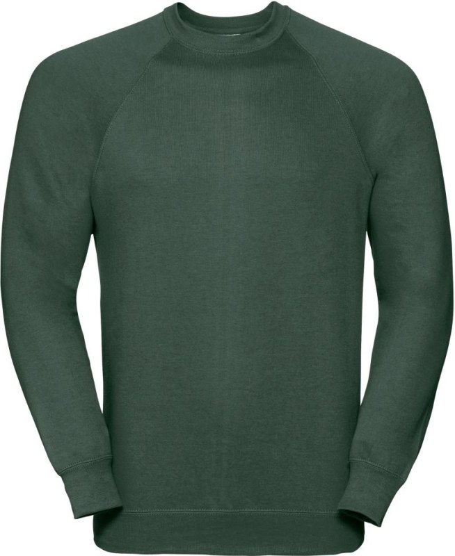 Russell Athletic 762M Raglánová mikina 10.762M bottle green