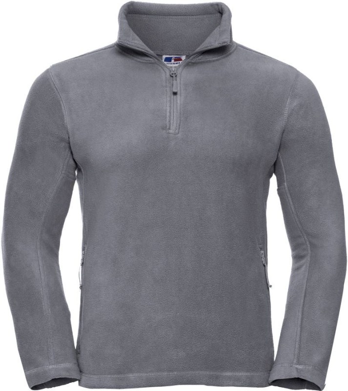 Russell Athletic 874M Fleecová mikina s 1/4 zipem 10.874M convoy grey