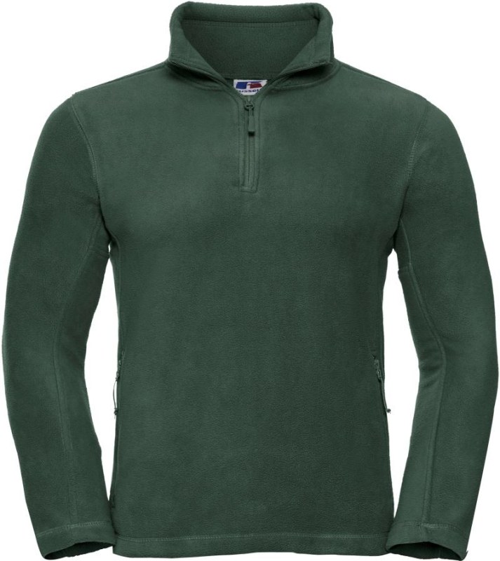 Russell Athletic 874M Fleecová mikina s 1/4 zipem 10.874M bottle green