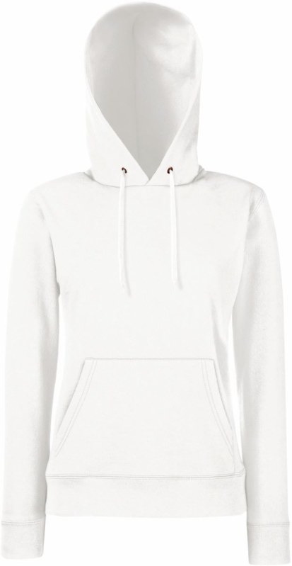 Fruit of the Loom Classic Lady-Fit Hooded Sweat Dámská mikina s kapucí 16.2038 white