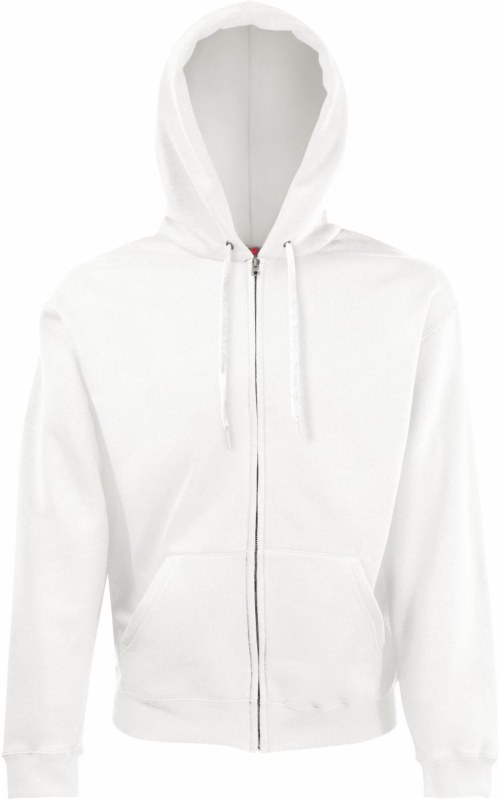 Fruit of the Loom Classic Hooded Sweat Jacket Mikina s&nbsp;kapucí 16.2062 white