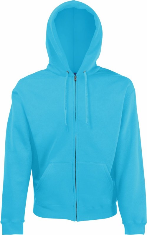 Fruit of the Loom Classic Hooded Sweat Jacket Mikina s kapucí 16.2062 azure blue