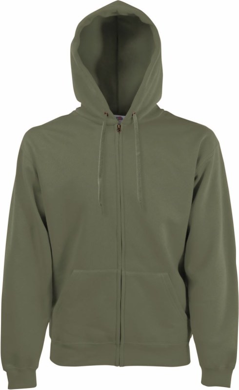 Fruit of the Loom Classic Hooded Sweat Jacket Mikina s kapucí 16.2062 classic olive
