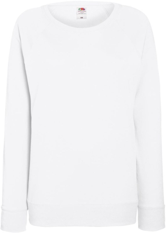 Fruit of the Loom Lady-Fit LW Raglan Sweat Dámská raglánová mikina 16.2146 white