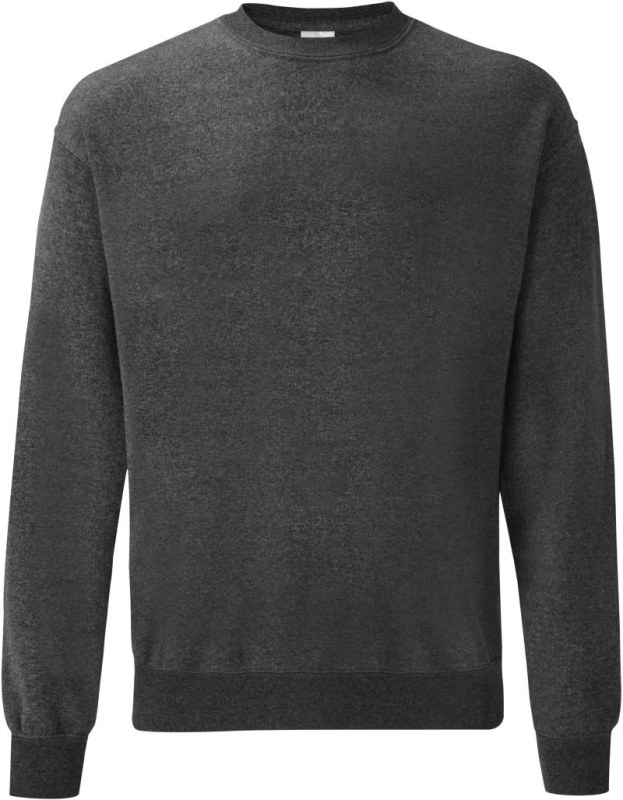 Fruit of the Loom Classic Set-In Sweat Mikina 16.2202 dark heather grey