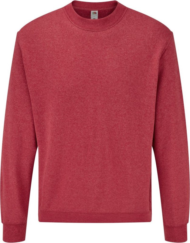 Fruit of the Loom Classic Set-In Sweat Mikina 16.2202 vintage heather red