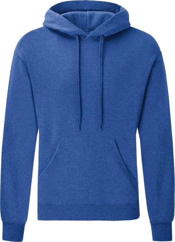 Fruit of the Loom Classic Hooded Sweat Mikina s&nbsp;kapucí 16.2208 heather royal - Dámské oblečení mikiny