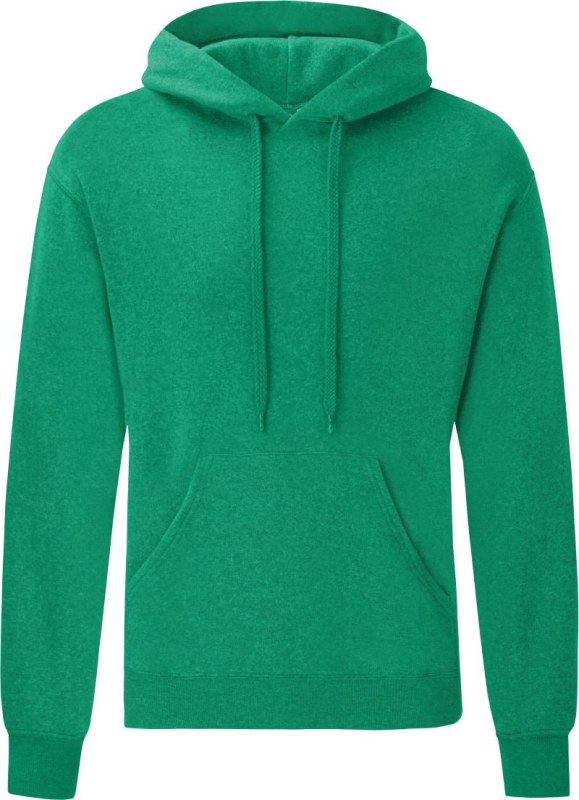 Fruit of the Loom Classic Hooded Sweat Mikina s kapucí 16.2208 heather green