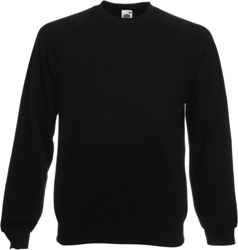 Fruit of the Loom Classic Raglan Sweat Raglánová mikina 16.2216 black