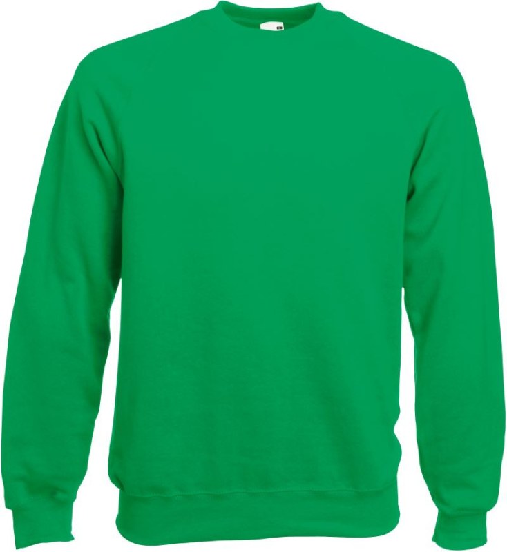 Fruit of the Loom Classic Raglan Sweat Raglánová mikina 16.2216 kelly green