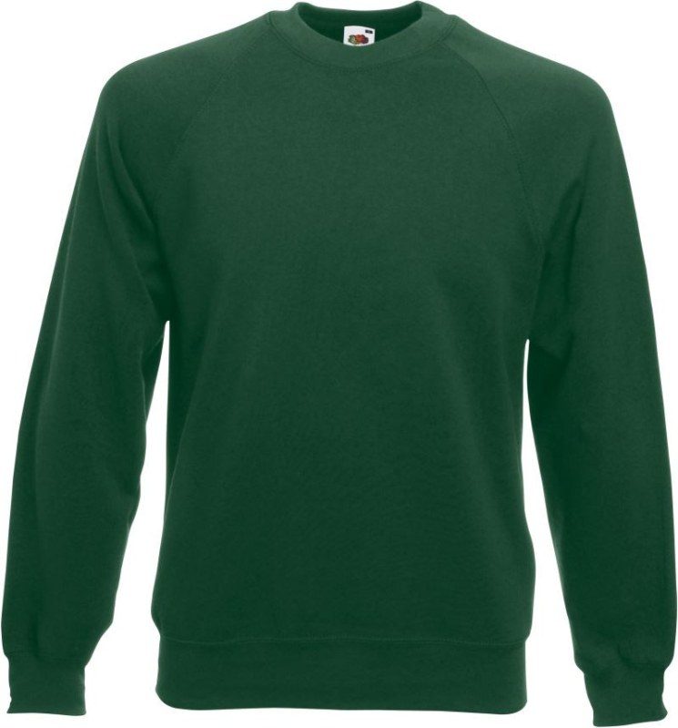 Fruit of the Loom Classic Raglan Sweat Raglánová mikina 16.2216 bottle green
