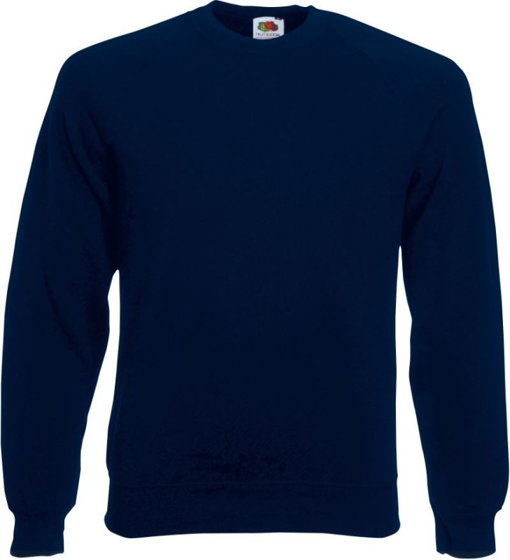 Fruit of the Loom Classic Raglan Sweat Raglánová mikina 16.2216 deep navy - Dámské oblečení mikiny