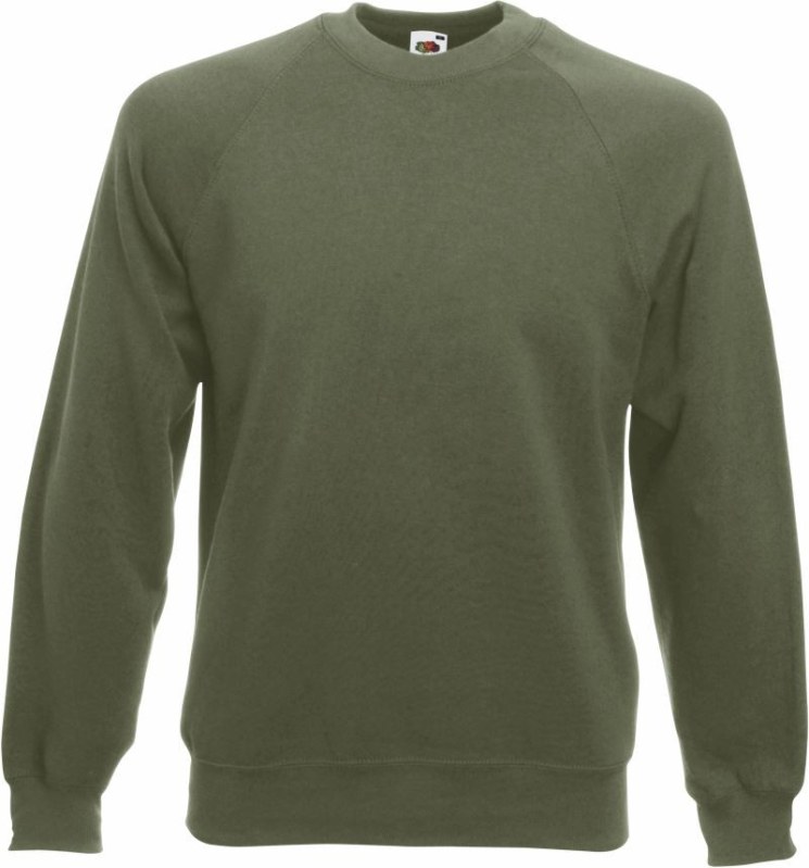 Fruit of the Loom Classic Raglan Sweat Raglánová mikina 16.2216 classic olive