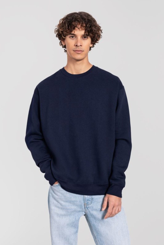 Fruit of the Loom Iconic Premium Set-In Sweat Mikina z těžké bavlny 16.2282 deep navy