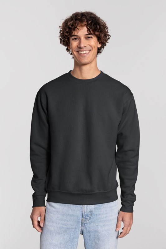 Fruit of the Loom Iconic Premium Set-In Sweat Mikina z těžké bavlny 16.2282 light graphite
