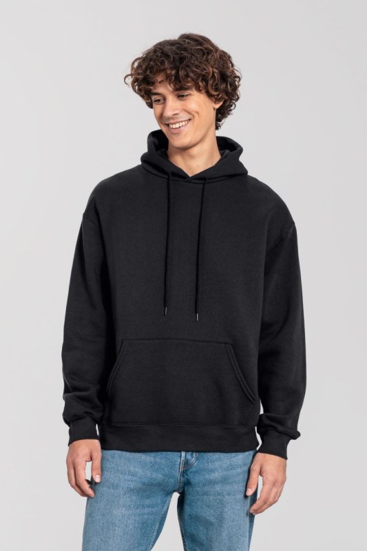 Fruit of the Loom Iconic Premium Hooded Sweat Mikina s kapucí z těžké bavlny 16.2284 black