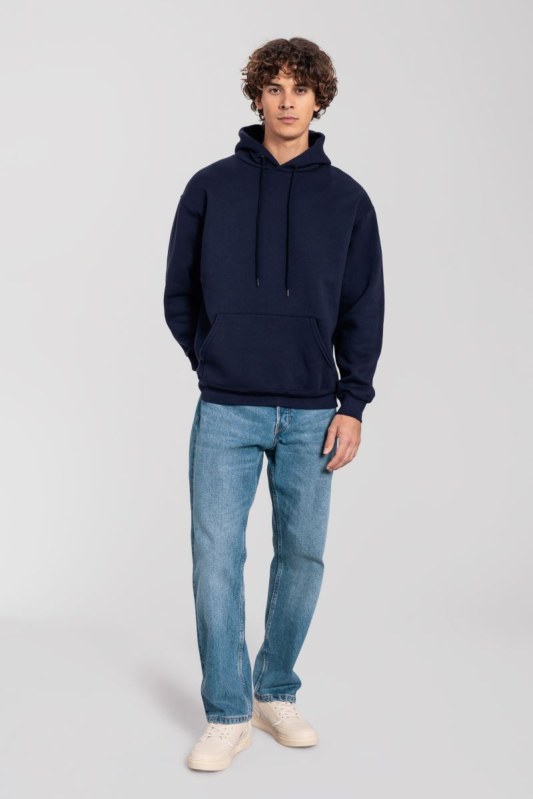 Fruit of the Loom Iconic Premium Hooded Sweat Mikina s kapucí z těžké bavlny 16.2284 deep navy