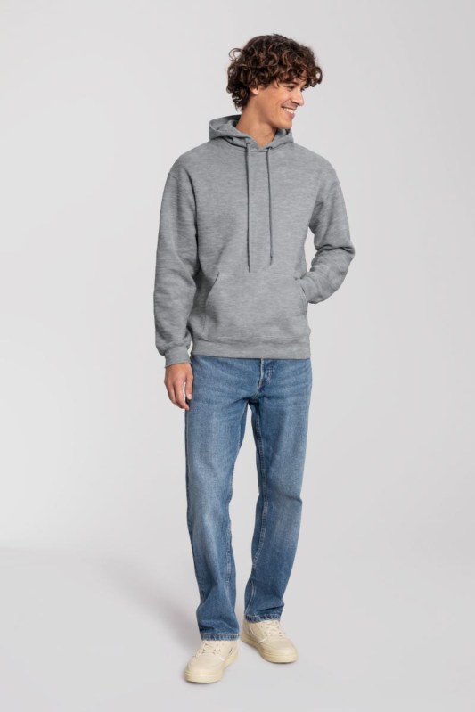 Fruit of the Loom Iconic Premium Hooded Sweat Mikina s kapucí z těžké bavlny 16.2284 athletic heather