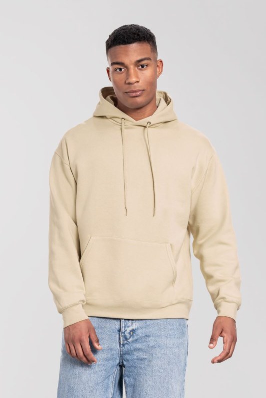 Fruit of the Loom Iconic Premium Hooded Sweat Mikina s kapucí z těžké bavlny 16.2284 desert sand