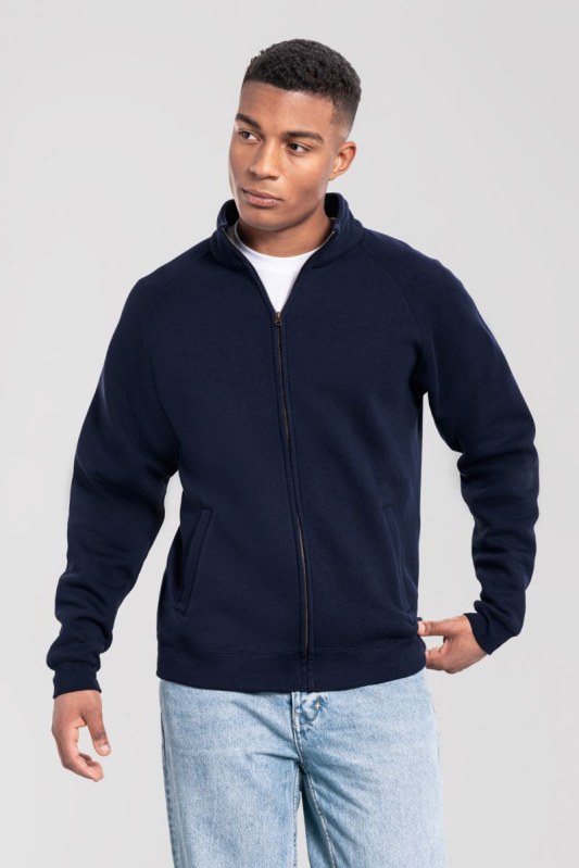 Fruit of the Loom Iconic Premium Sweat Jacket Mikina z těžké bavlny 16.2290 deep navy