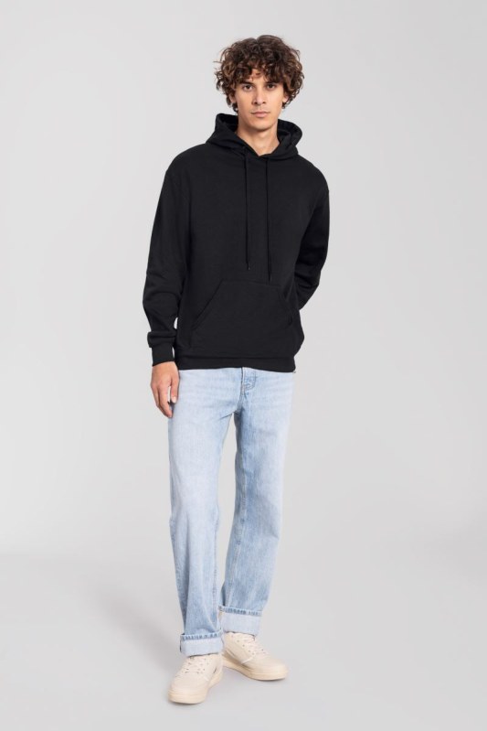 Fruit of the Loom Iconic 250 Hooded Sweat Mikina s kapucí 16.2294 black