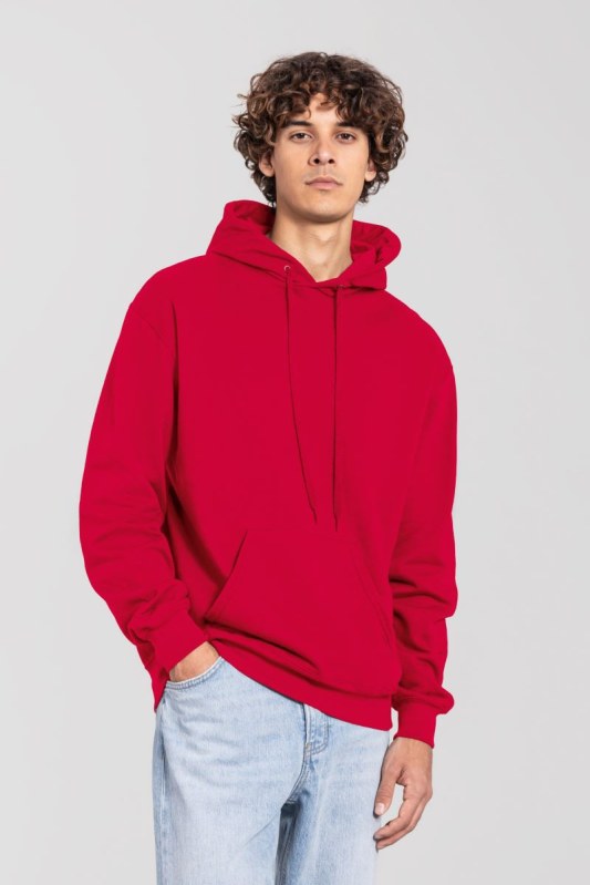 Fruit of the Loom Iconic 250 Hooded Sweat Mikina s kapucí 16.2294 red
