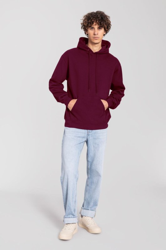 Fruit of the Loom Iconic 250 Hooded Sweat Mikina s kapucí 16.2294 burgundy