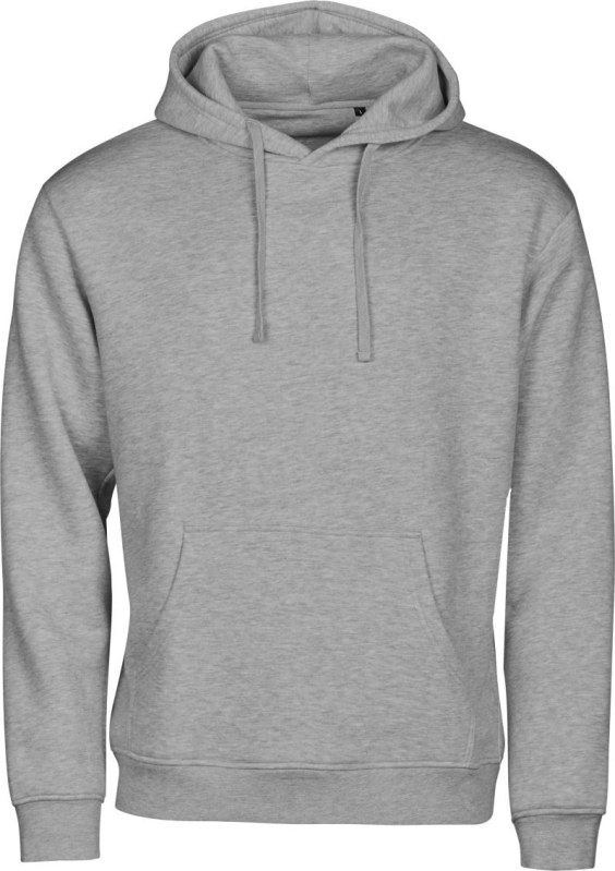 Tee Jays TJ 5152 Mikina s kapucí z těžké bavlny "Unlabeled" 18.5152 heather grey