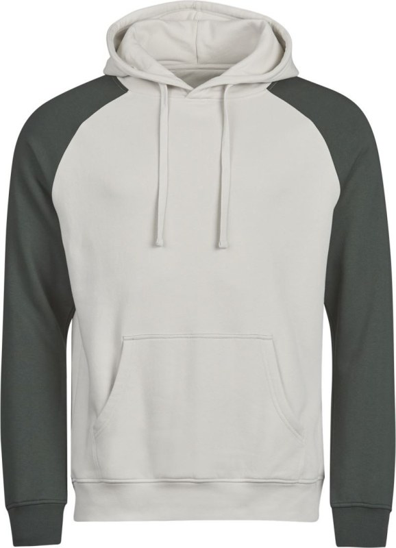 Tee Jays TJ 5156 Mikina s kapucí 2-barevná "Unlabeled" 18.5156 cement/dark green