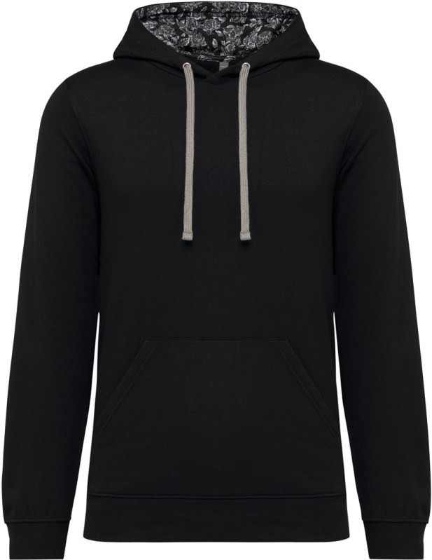 Kariban K 4013 Unisex mikina s kapucí 20.K013 black/mexican skull