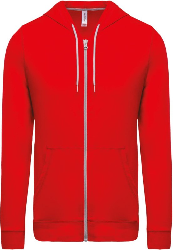 Kariban K 438 Mikina s kapucí 20.K438 red