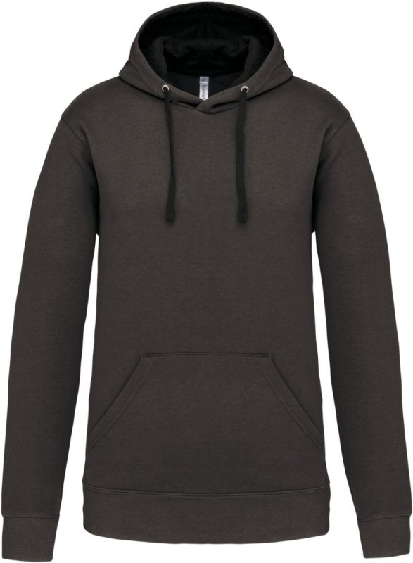 Kariban K 446 Kontrastní mikina s kapucí 20.K446 dark grey/black