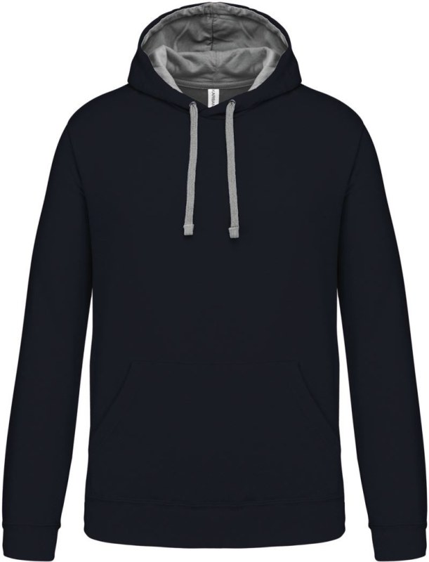 Kariban K 446 Kontrastní mikina s kapucí 20.K446 navy/fine grey