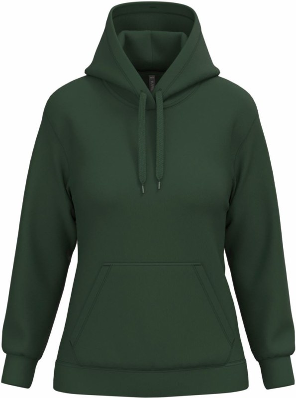 Kariban K 473 Dámská mikina s kapucí 20.K473 forest green