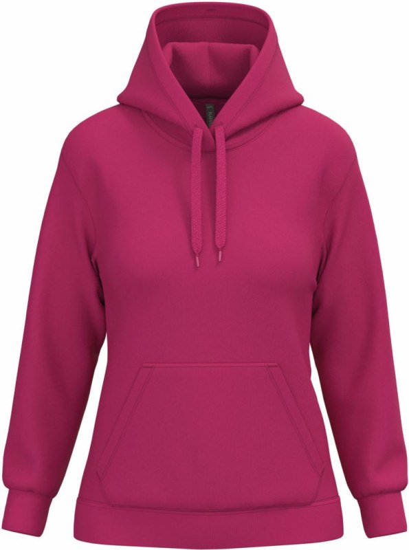 Kariban K 473 Dámská mikina s kapucí 20.K473 fuchsia