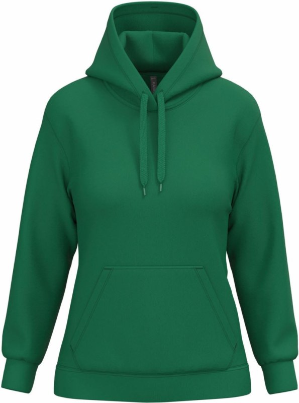 Kariban K 473 Dámská mikina s kapucí 20.K473 kelly green