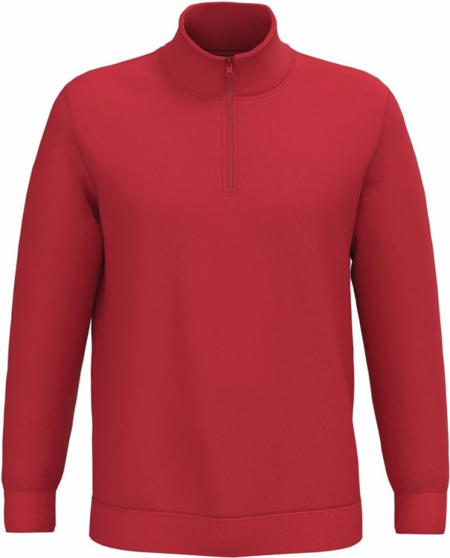 Kariban K 478 Mikina s 1/4 zipem 20.K478 red
