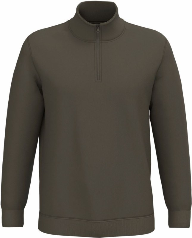 Kariban K 478 Mikina s 1/4 zipem 20.K478 dark khaki