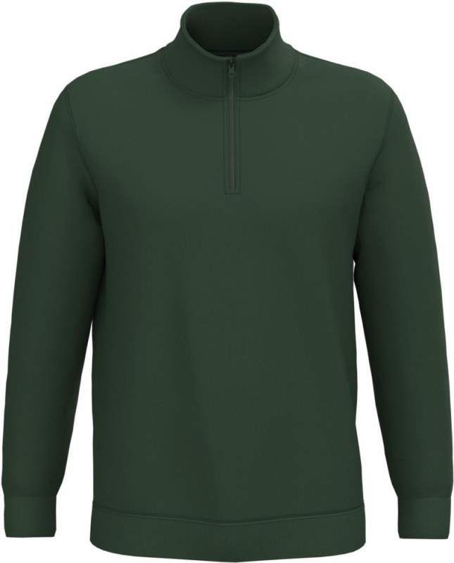 Kariban K 478 Mikina s&nbsp;1/4 zipem 20.K478 forest green - Dámské oblečení mikiny