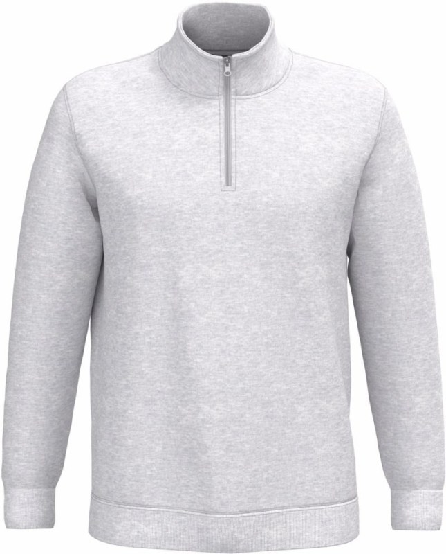 Kariban K 478 Mikina s 1/4 zipem 20.K478 ash heather