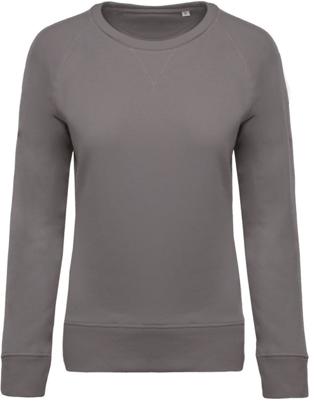Kariban K 481 Dámská raglánová mikina z&nbsp;bio bavlny 20.K481 storm grey - Dámské oblečení mikiny