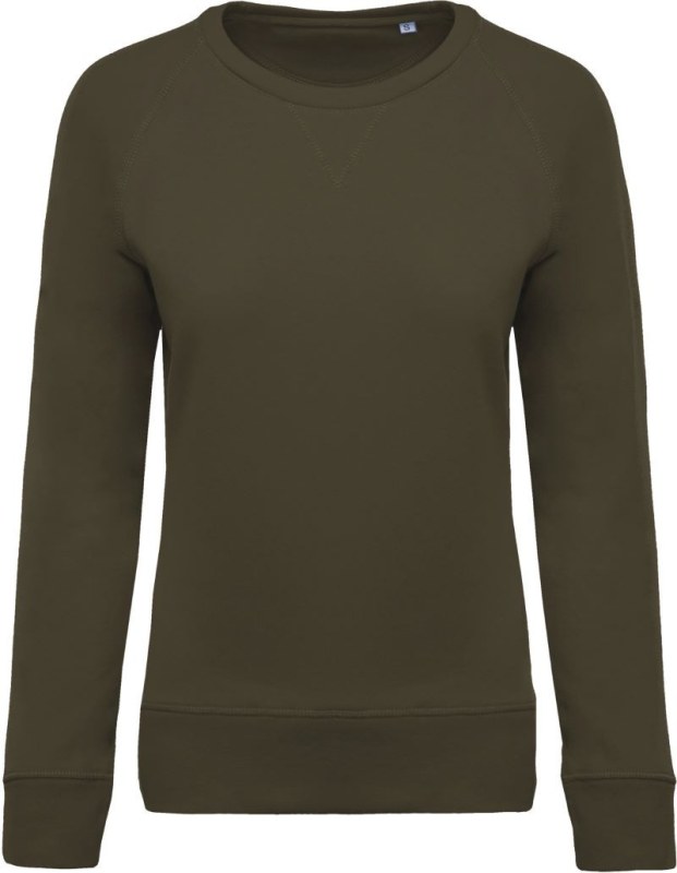 Kariban K 481 Dámská raglánová mikina z bio bavlny 20.K481 mossy green